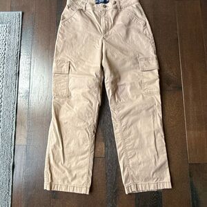 Hollister Co ultra high rise dad pants size 30 short women’s tan cargo baggy Y2K